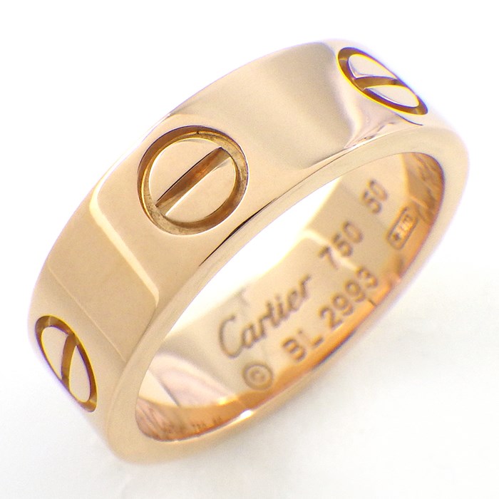 ◆VINTAGE◆【Cartier】ラブ*クラシックモデル CRB4032400 - LOVE リング、クラシックモデル、ダイヤモンド3石