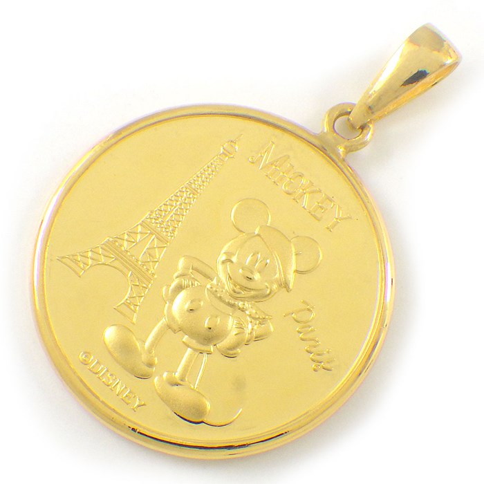 ディズニーランド25周年限定品、ミッキーマウス金属製、メダル 楽天市場】☆9/25 ディズニー ダイヤモンド コイン ペンダント