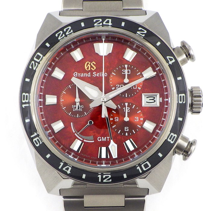 【年差10秒、美品、新品ベルト付】Grand SEIKO　グランドセイコー SBGA469 ブラック Grand Seiko（グランドセイコー）ヘリテージ