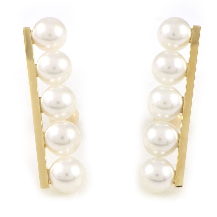 TASAKI ゴールド パール ロングピアス 楽天市場】タサキ 田崎真珠 TASAKI ピアス スウィング ドロップ