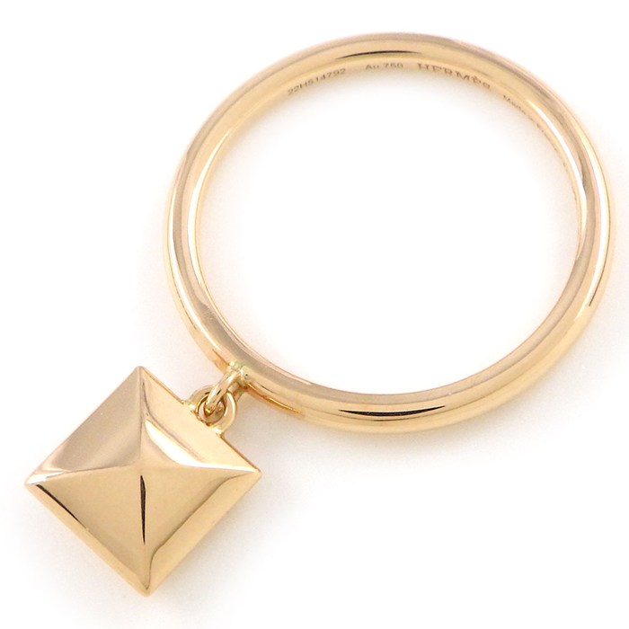 楽天市場】エルメス HERMES リング メドール ピラミッド スタッズ