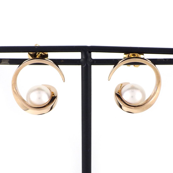 TASAKIバランスプラスピアスk18yg希少タサキ田崎真珠 タサキ田崎真珠 バランス ネオ パール レディース K18ピンク