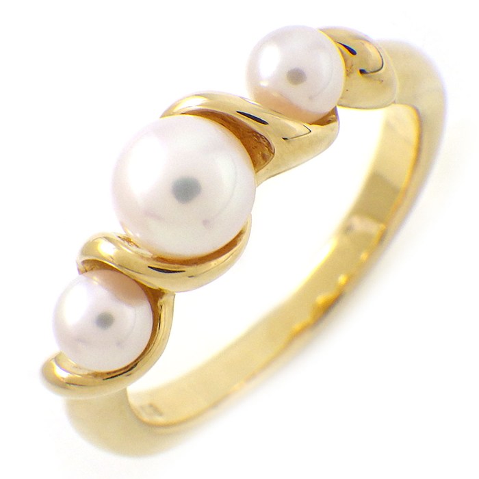 MIKIMOTO　ミキモト　プラチナ　パールリング　10号 143781-1.jpg