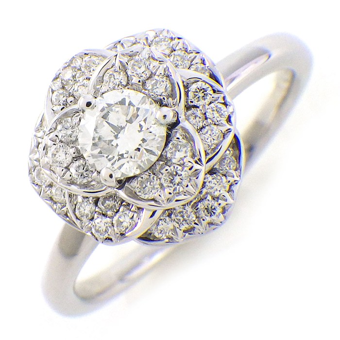 FABERGE ファベルジェ K18WG スネークモチーフ ダイヤ リング 指輪 FABERGE ファベルジェ K18WG スネークモチーフ ダイヤ リング 指輪