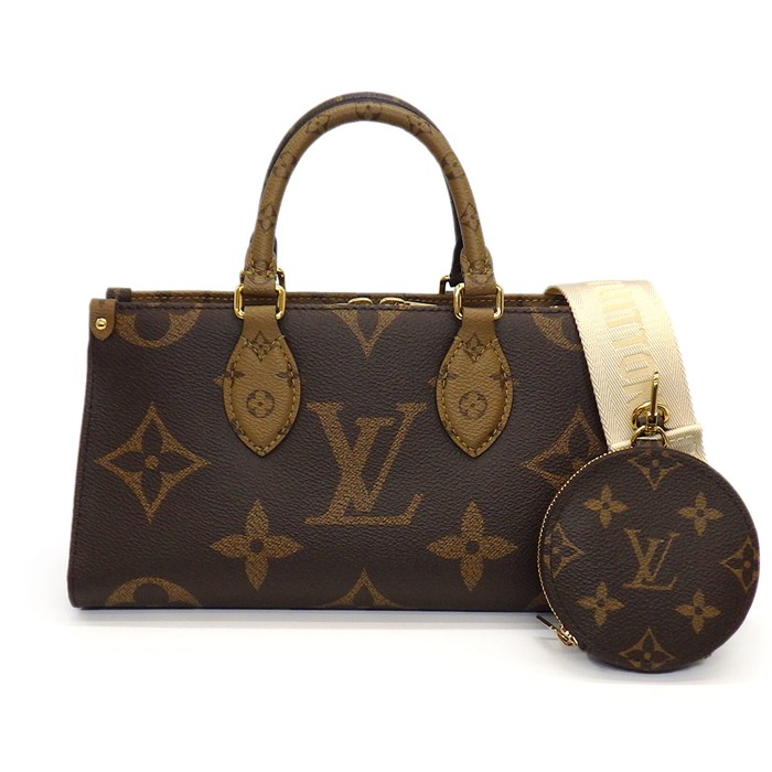 【20日限定★ポイント3倍】 ルイ・ヴィトン LOUIS VUITTON ハンドバッグ オンザゴー EW M46653 モノグラム・リバース モノグラムジャイアントキャンバス 【中古】