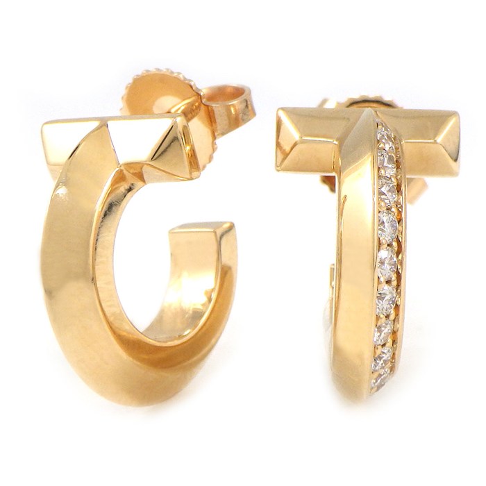 ティファニー K18YG ダイヤモンド ドッツ ピアス 片耳用 5037 楽天市場】ティファニー Tiffany & Co. ピアス フープ ドッツ ドロップ