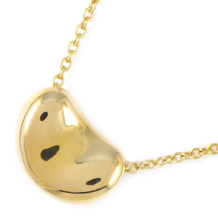 極美品 オールドティファニー ビーン スモール k18ネックレス TIFFANY&Co. ティファニー ビーン ネックレス 18金 K18イエロー