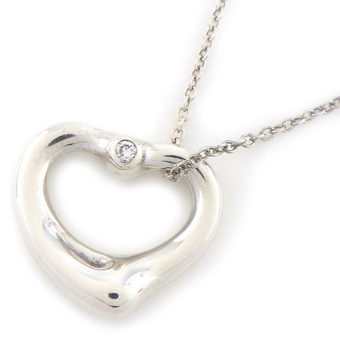 ティファニー　オープンハートネックレス　５Ｐイエローダイヤモンド　ＹＧ７５０ 楽天市場】ティファニー Tiffany & Co. ネックレス オープンハート 5