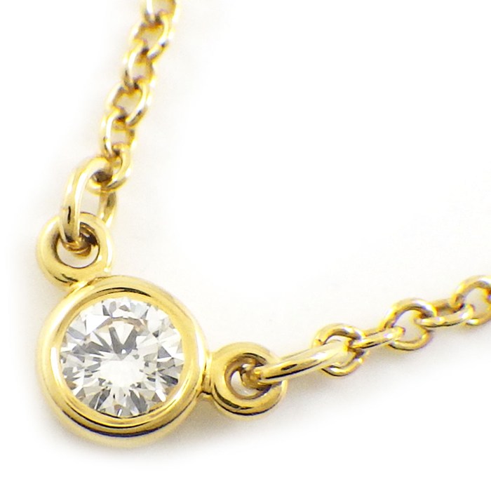 楽天市場】ティファニー ダイヤモンド バイザヤード ネックレス K18