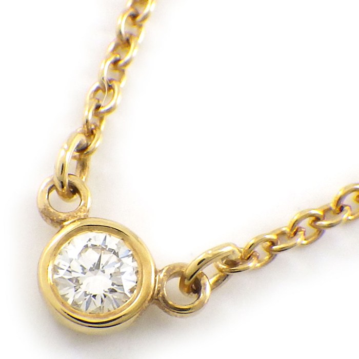 楽天市場】ティファニー ダイヤモンド バイザヤード ネックレス K18