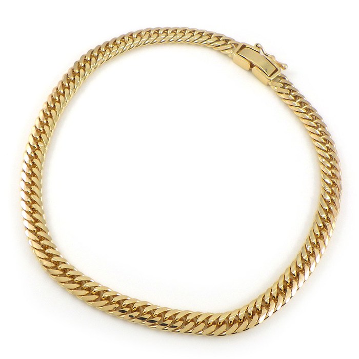 中古 ジュエリーマキ K18 デザイン ブレスレット 約3.88g 19cm 中古