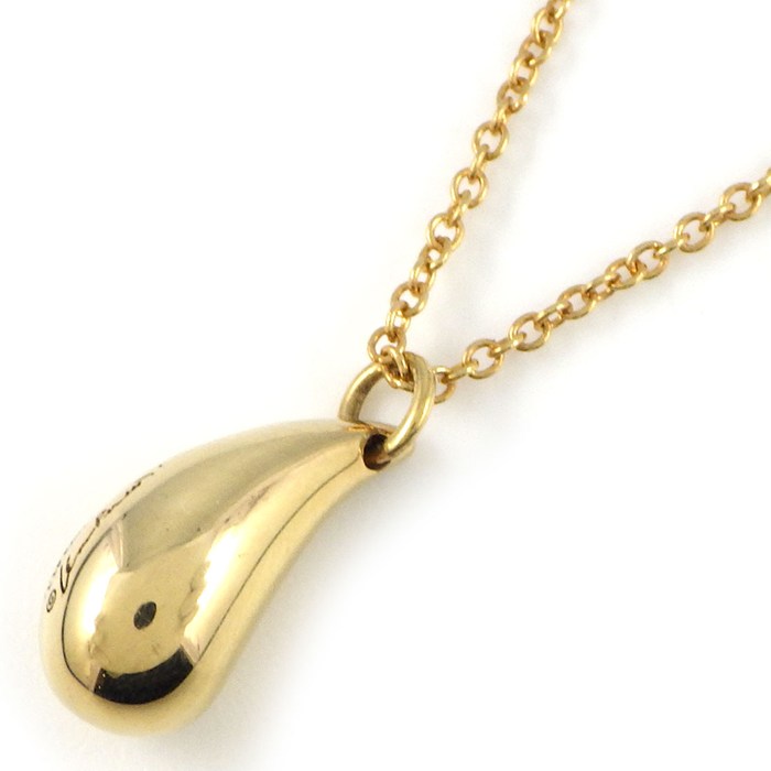【最大3万円OFFクーポン配布中】 ティファニー Tiffany & Co. ネックレス ティアドロップ K18YG 【中古】