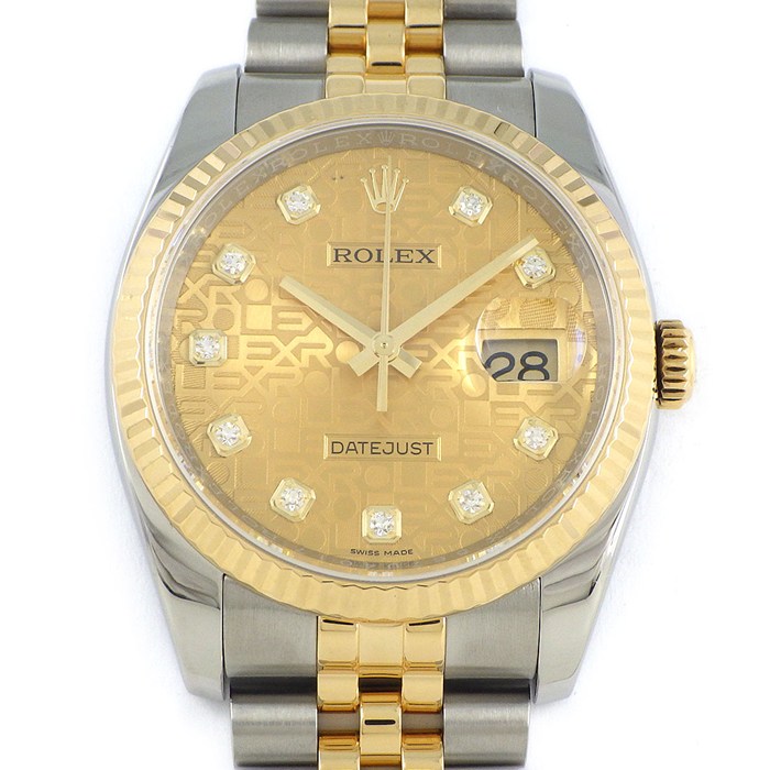 ロレックス Rolex 腕時計 デイトジャスト 69173 R番 1987年-1988年製 バーインデックス サンレイ シャンパンカラー文字盤 フルーテッドベゼル ジュビリーブレス K18YG SS 自動巻き 【中古】 楽天市場】【20日限定☆ポイント3倍】 ロレックス Rolex 腕時計