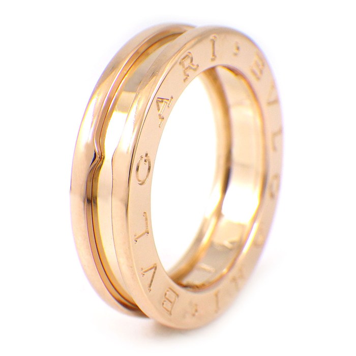 ブルガリ BVLGARI リング B-zero1 ビーゼロワン XS 336003 1バンド ロゴ K18PG 11号 / #51 【中古】|ジェイビーワークス 店