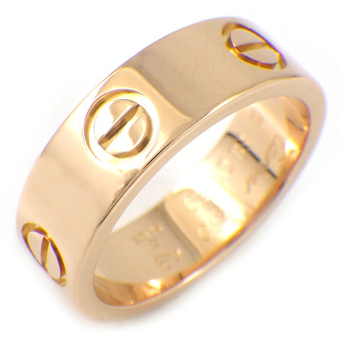 【最大3万円OFFクーポン配布中】 カルティエ Cartier リング ラブ クラシックモデル MM B4047100 K18PG 9号 / #49 【中古】