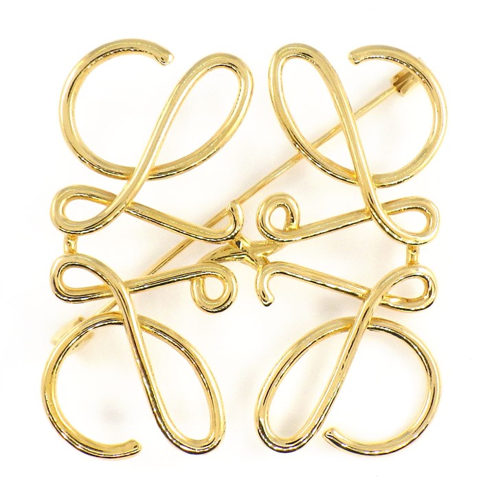 楽天市場】ロエベ LOEWE ブローチ ブローチ アナグラム GP 111 27 027