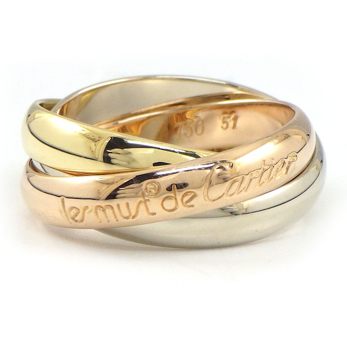 楽天市場】カルティエ Cartier リング トリニティ クラシック MM