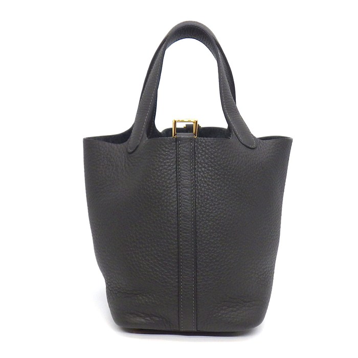 エルメス HERMES ハンドバッグ ピコタンロック PM W刻印 2024年 ダークブロンズ トリヨンクレマンス ゴールド金具 【中古】|ジェイビーワークス 店