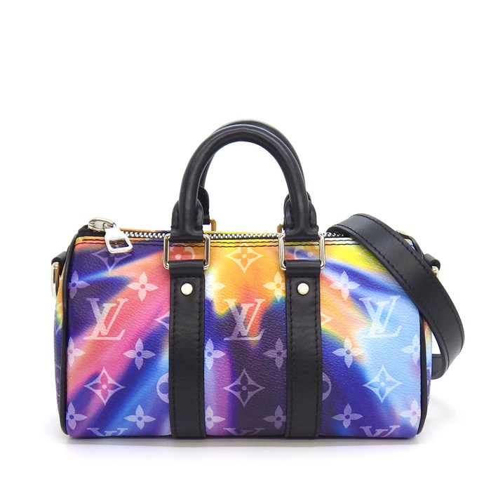 ルイ・ヴィトン LOUIS VUITTON ショルダーバッグ キーポル XS M80953 マルチカラー モノグラムサンセット ブラック レザー 【中古】｜ジェイビーワークス　店