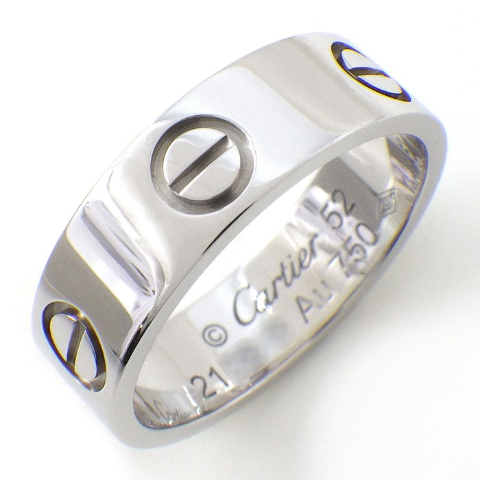 【最大3万円OFFクーポン配布中】 カルティエ Cartier リング ラブ クラシックモデル B4084700 K18WG 12号 / #52 【箱・保付き】 【中古】 104,500円