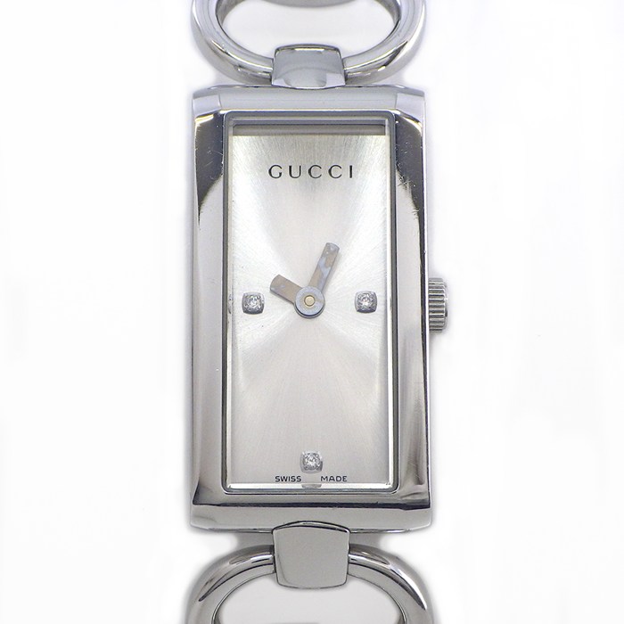 【楽天市場】グッチ GUCCI 腕時計 トルナヴォーニ 119 バングルウォッチ ホースビット 3ポイント ダイヤインデックス ...