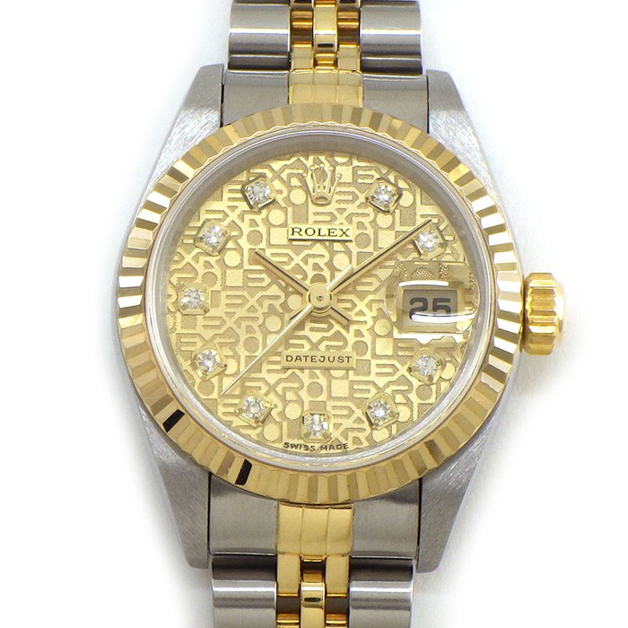 ロレックス Rolex 腕時計 デイトジャスト 79173G A番 1998-1999年製 シャンパン コンピューター文字盤 デイト K18YG SS 自動巻き 【箱・保付き】 【中古】|ジェイビーワークス 店