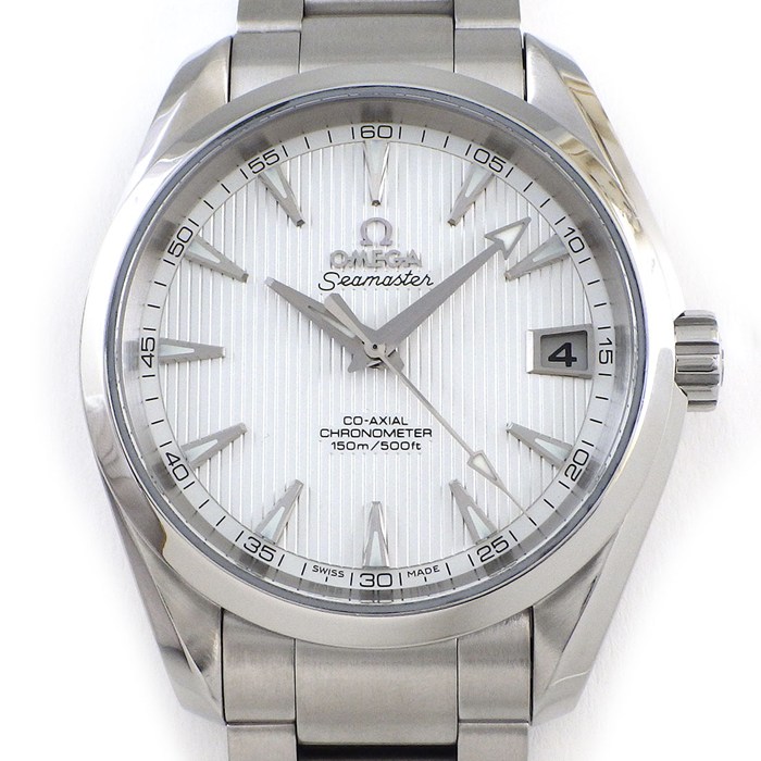 【25日限定★最大3万円OFF＆P3倍★】 オメガ OMEGA 腕時計 シーマスター アクアテラ 231.10.39.21.02.001 シルバー文字盤 デイト 夜光針/インデックス SS 自動巻き 【中古】｜ジェイビーワークス　店 233,750円