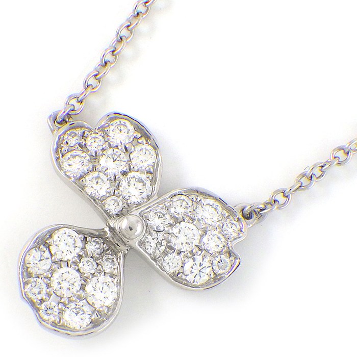 ティファニー Tiffany & Co. ネックレス ペーパーフラワー パヴェ ダイヤモンド PT950 【中古】｜ジェイビーワークス　店