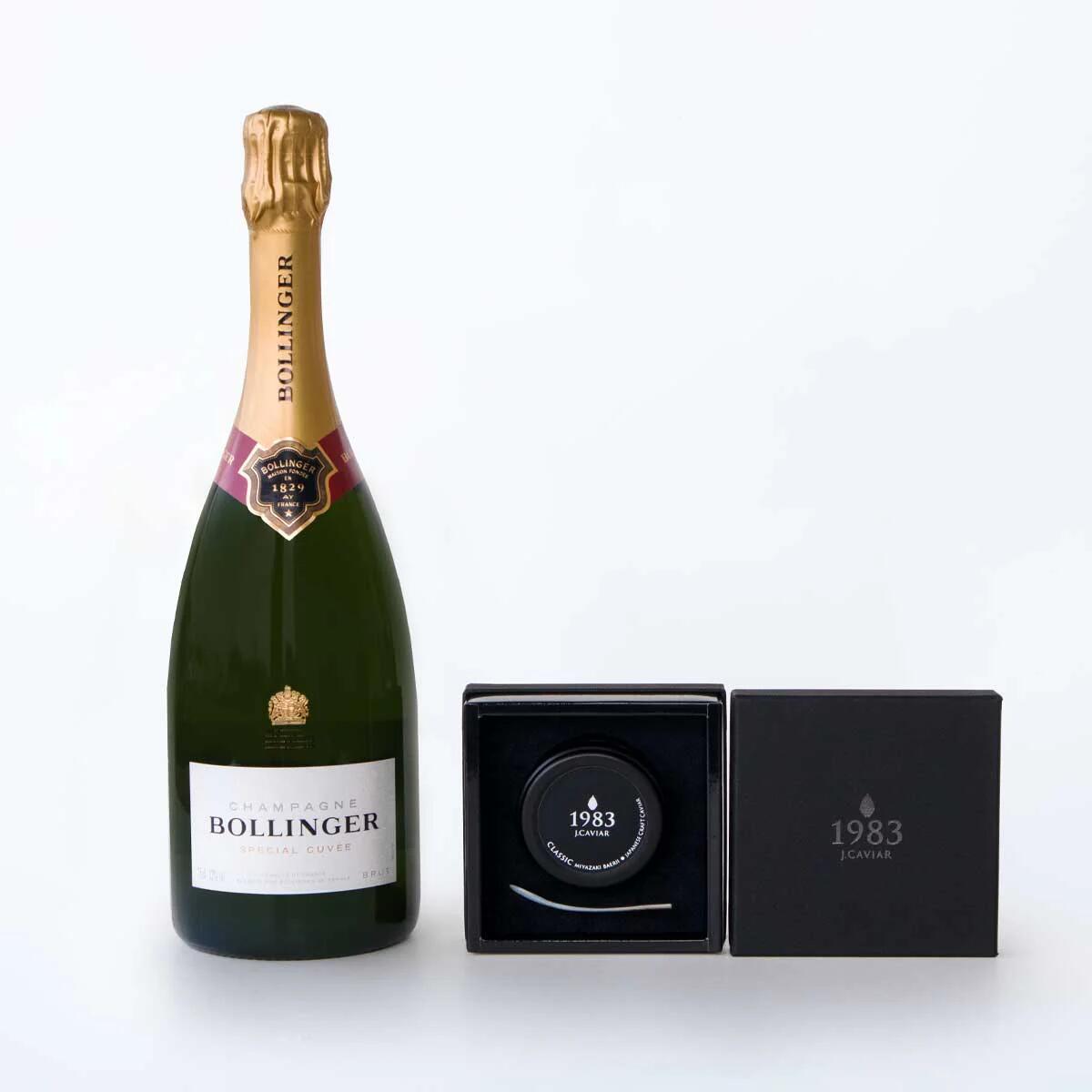 宮崎キャビア1983 バエリ クラシック（20g）& ボランジェ Special Cuvee（スペシャル・キュヴェ） セット プレゼント 贈答 贈り物 お土産 高級 お酒 日本酒 パーティー 記念日 誕生日 お祝い お取り寄せ 贈答品 15,260円