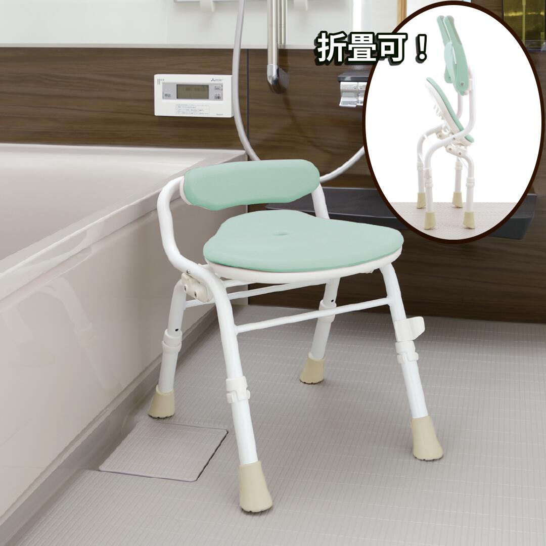 やわらかシャワーチェア クレオ折りたたみ(防カビプラス) 腰当付390 14,856円