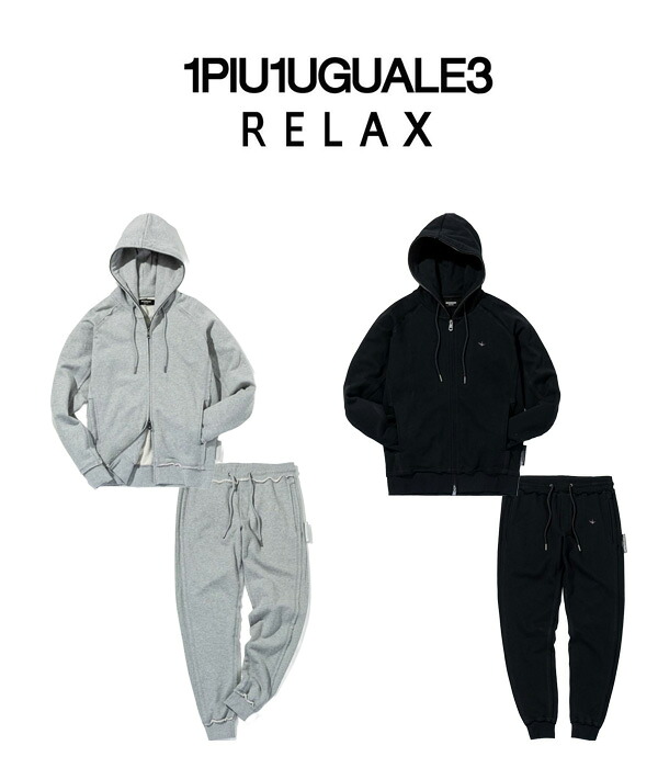 1PIU1UGUALE3 RELAX ウノピゥウノウグァーレトレ リラックス セットアップ メンズ カットオフ スウェット 上下セット ジャージ ルームウェア メンズコーデ ファッション