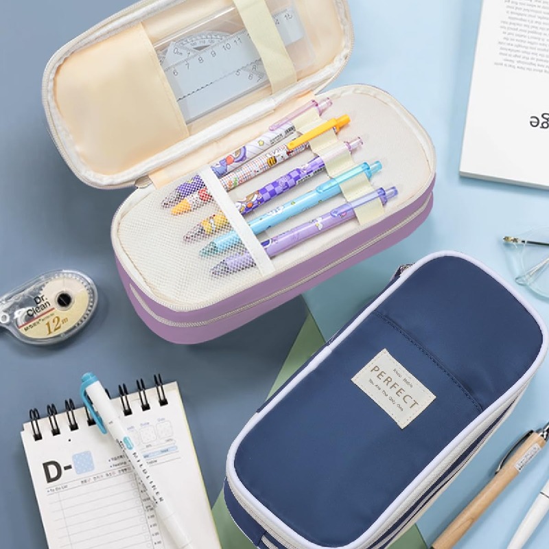 楽天市場】大容量 多機能 収納能力が高い ペンケース- おしゃれ