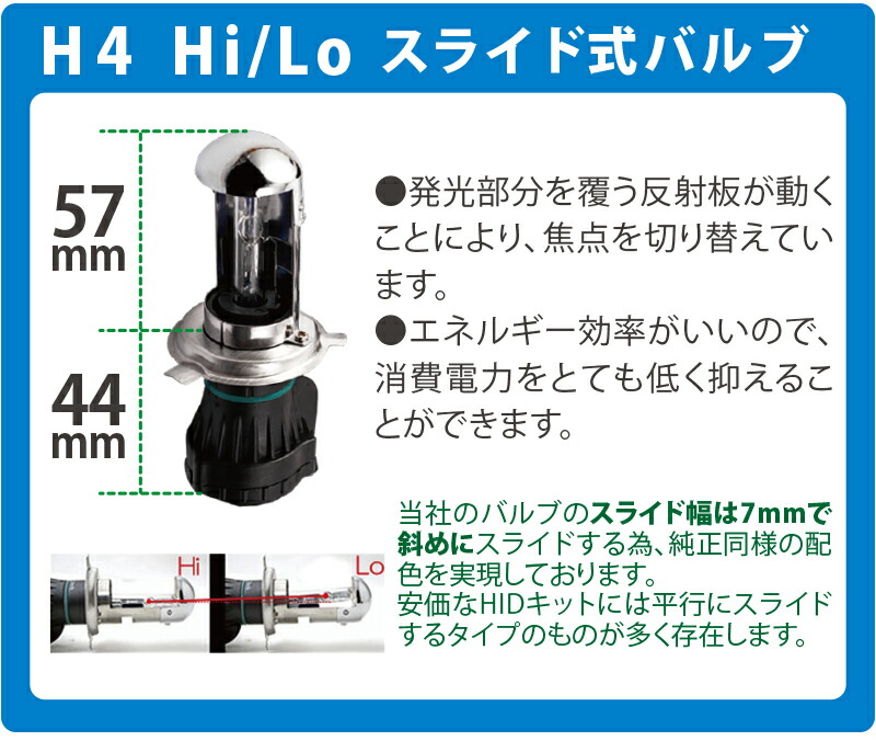 h4 バルブ HIDバルブ H4 スライド式 HID バーナー 交換バルブHID hidバルブ hid 55w 35w 24ｖ 12V 24V兼用  1年保証 最大84％オフ！