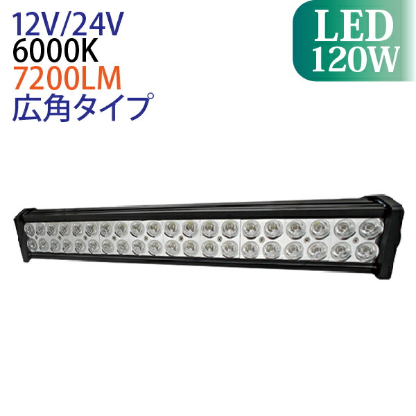 120Wワークライト LED作業灯 農業建設機械船舶 12V~24V兼用 投光器 LED 防水