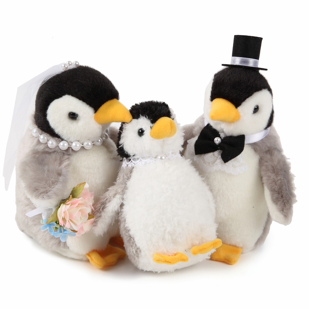 楽天市場 ウェディングドール ペンギン親子 3体セット 結婚祝い J Dコーポレーション