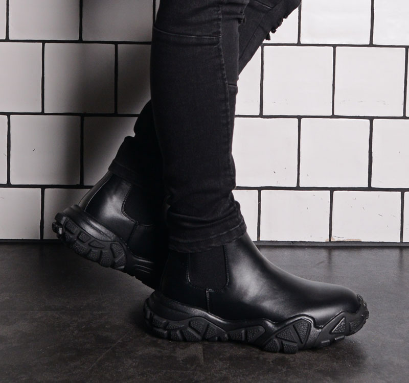 サイドゴアブーツ メンズ ショートブーツ ブーツ 黒 ハイカットスニーカー スニーカー おしゃれ 厚底 スニーカー 韓国 カジュアルシューズ ブランド ブラック 靴 くつ シューズ 21新作 Rvcconst Com