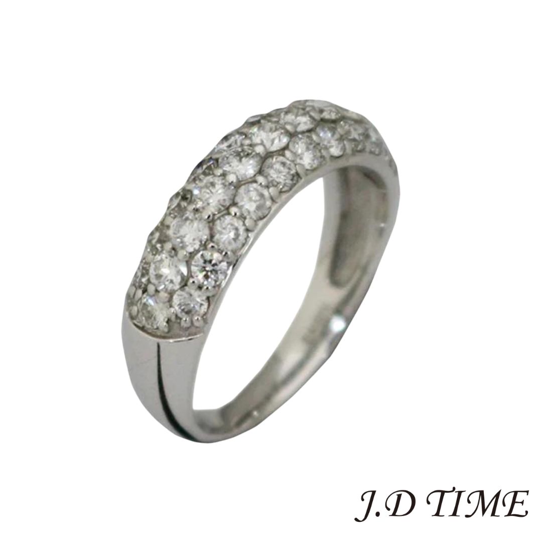 K18WG ダイヤモンド リング D1.00ct【新品】