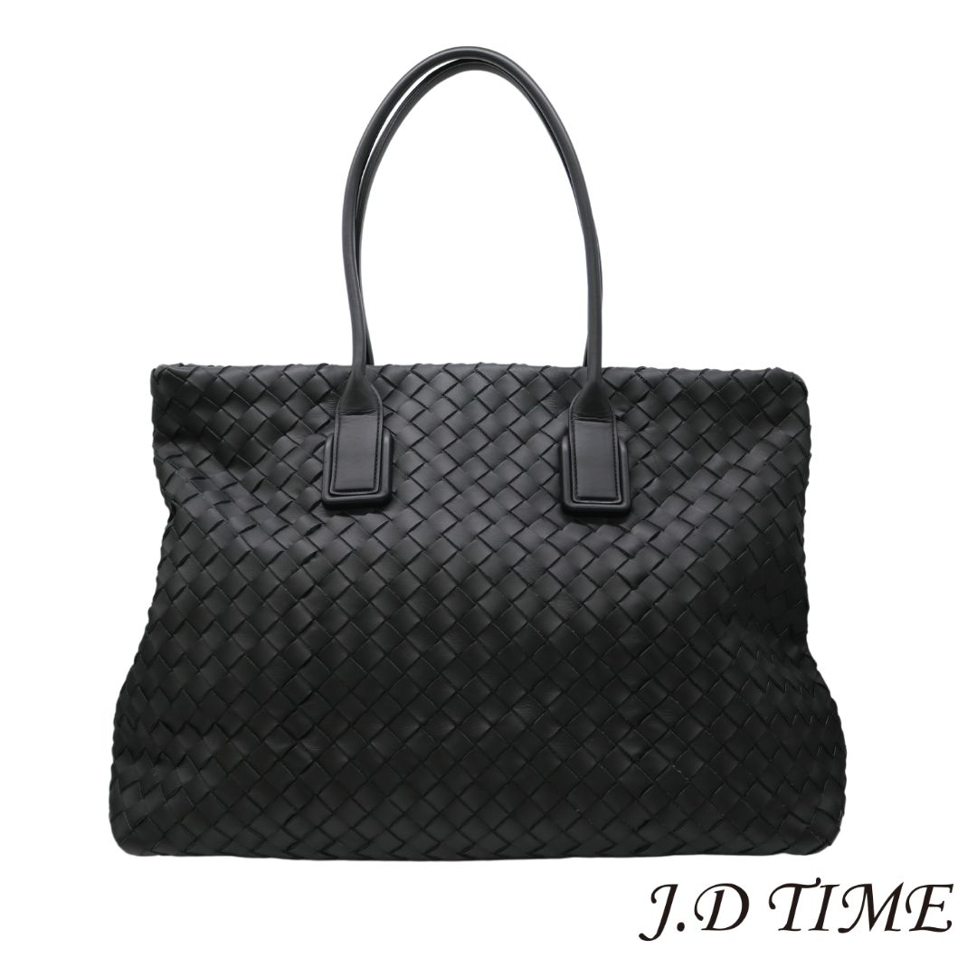 BOTTEGA VENETA ブラック レザートートバッグ Bottega veneta ボッテガヴェネタ トートバッグ イントレ