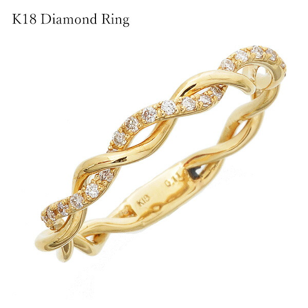 楽天市場】【新品仕上げ】K18 編み込み デザイン リング 7.2g 12号 18