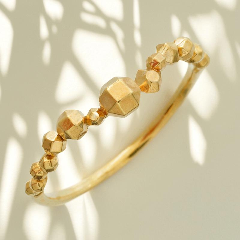 K18ゴールド 編み込みデザインリング2.66ｇ 編み込みリング ゴールドリング 指輪 18KGP ゴールド シルバー