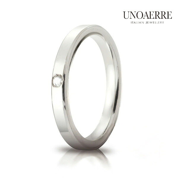 【百貨店SALE】 UNOAERRE ウノアエレ 一緒になる指環 マリッジリング K18WG 白いことゴールド 金剛石 CERCHI DI LUCE 0.03カラット 2.5粍 一緒になる輪っか 金剛石 18金 華燭の典 25AJC2/001W-D 有りの実輪っか