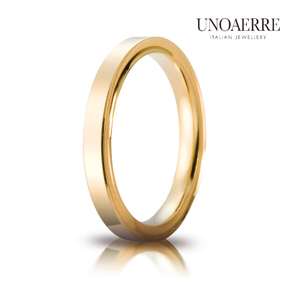 【百貨店SALE】 UNOAERRE ウノアエレ 一緒になる指環 マリッジリング K18 黄色ゴールド 地金のみ CERCHI DI LUCE 2.5粍 一緒になる輪っか 18金 華燭の典 25AJC2W 有りの実輪っか