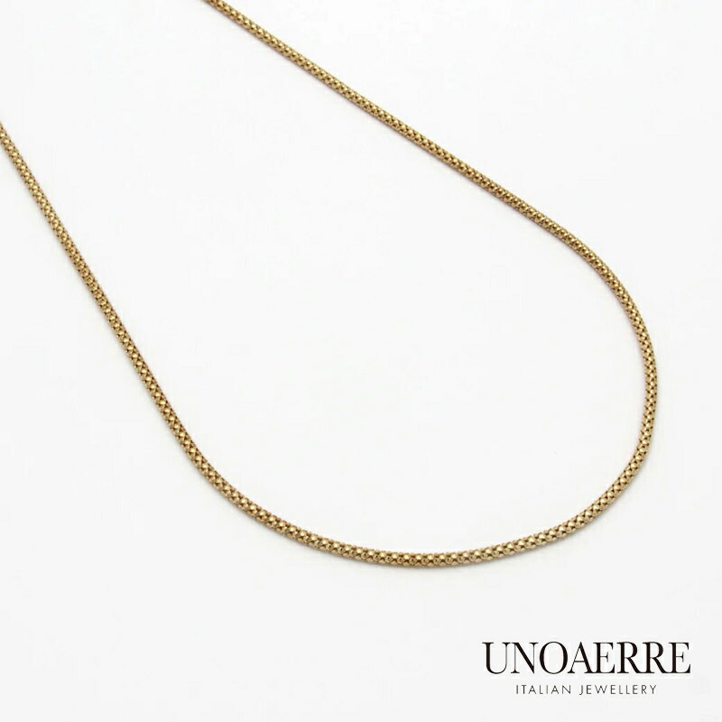 ウノアエレ【UNOAERRE】 ネックレス K18 チェーン イエローゴールド ゴールド 45cm 18金