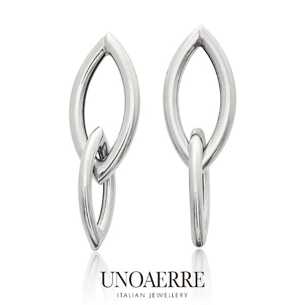 ウノアエレ【UNOAERRE】ピアス シルバー 925 チェーン ロングピアス SILVER スタッド デザイン レディース メンズ ギフト イタリア 母の日 ギフト
