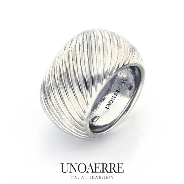 【百貨店SALE】 ウノアエレ【UNOAERRE】輪っか しろがね色 925 指環音の大きさ輪っか 12号 14号 幅ひろい SILVER ひな型 レディース メンズ 差し上げ物 イタリア共和国