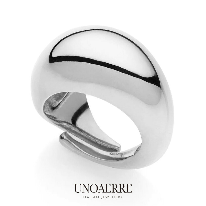 【百貨店SALE】 ウノアエレ【UNOAERRE】輪っか しろがね色 925 指環12号 16号 SILVER ひな型 レディース メンズ 差し上げ物 イタリア共和国