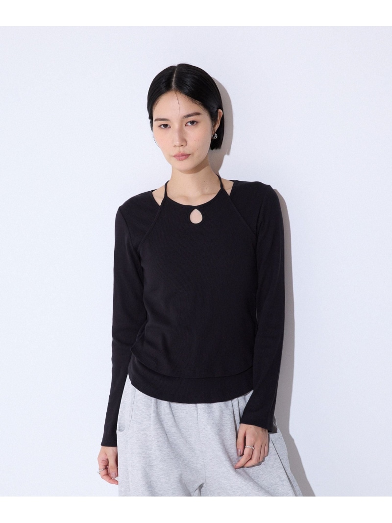 楽天市場】ロゴシシュウVネックLS TEE JEANASIS ジーナシス