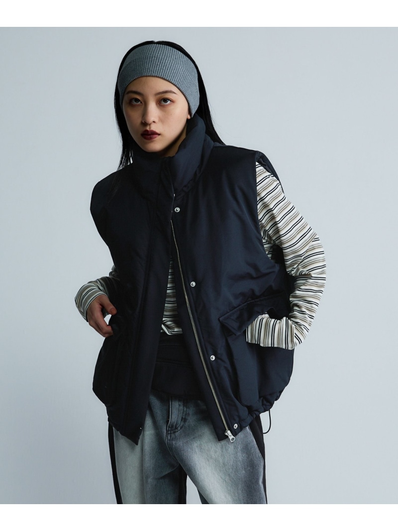 ジーナシス　アウター　ベスト 楽天市場】【SALE／50%OFF】ナイロンシャーリングベスト JEANASIS