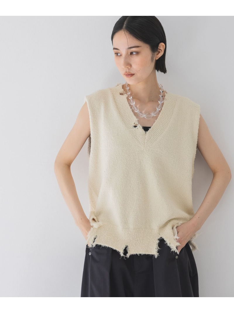 専用　JEANASIS【eL】新品 パファービッグベスト 楽天市場】【SALE／50%OFF】(W)WフェイスシャギーLベスト