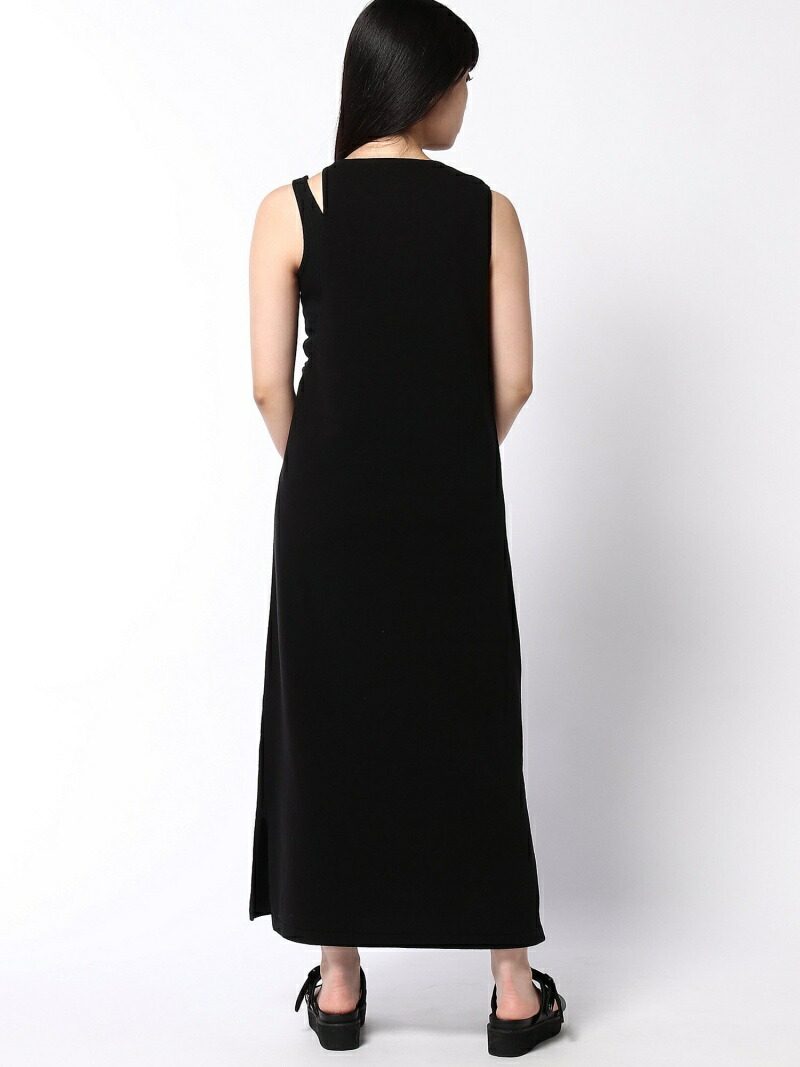 楽天市場 Rakuten Fashion ニットレイヤーノースリワンピース Jeanasis ジーナシス ワンピース ノースリーブワンピース ブラック ベージュ 送料無料 Jeanasis ジーナシス